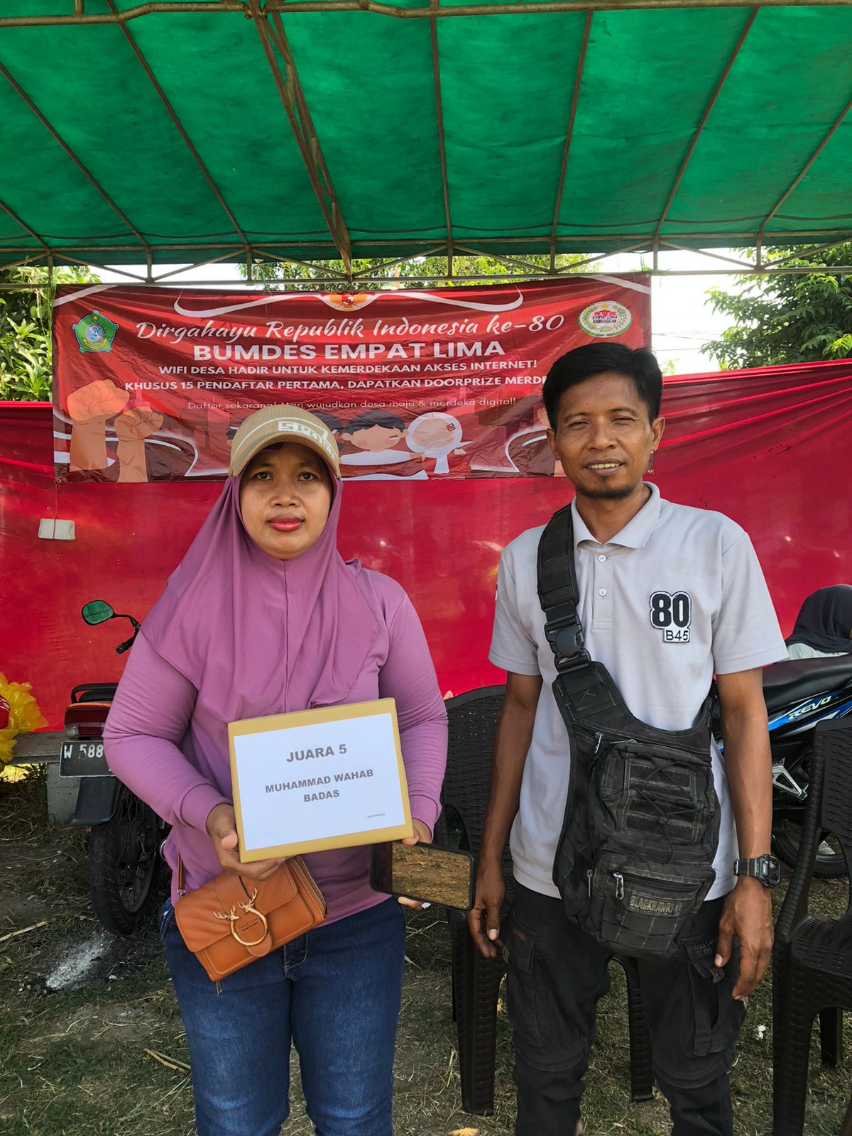 HUT RI ke-80 Apresiasi pelanggan setia Bumdes